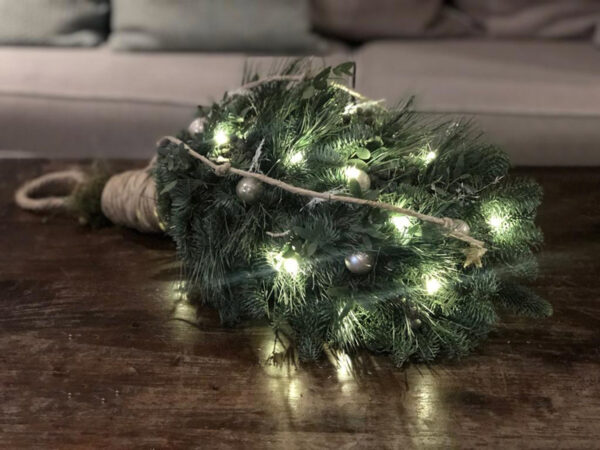 Kerstguirlande zilver