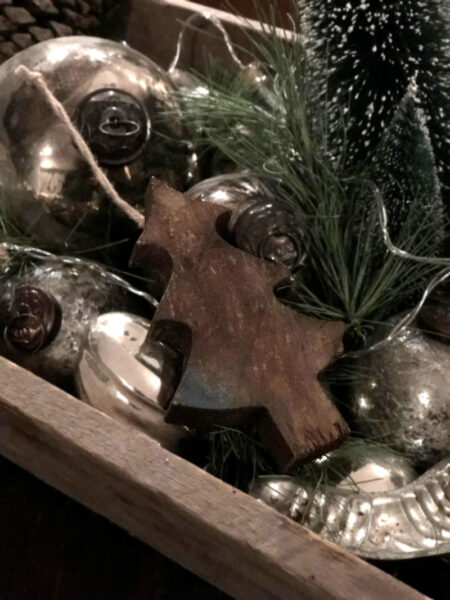 Kerstboom hanger hout