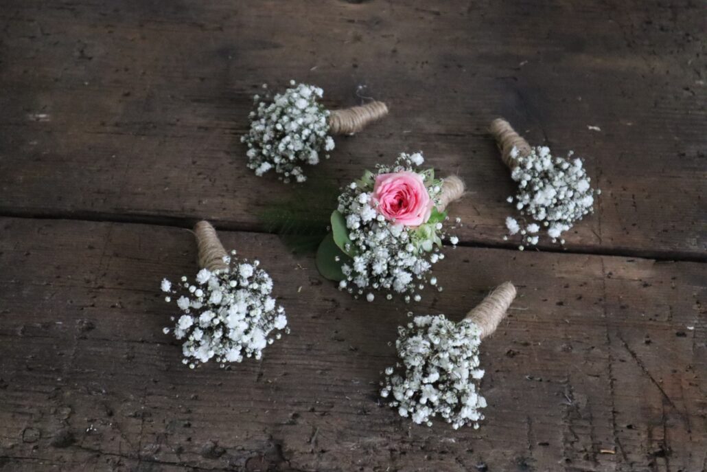 bruiloft bloemen - corsage