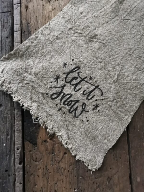 Shabby Doek Let it snow