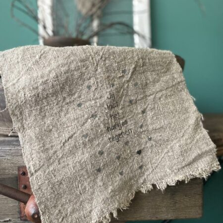 shabby doek jij laat het hartjes regenen