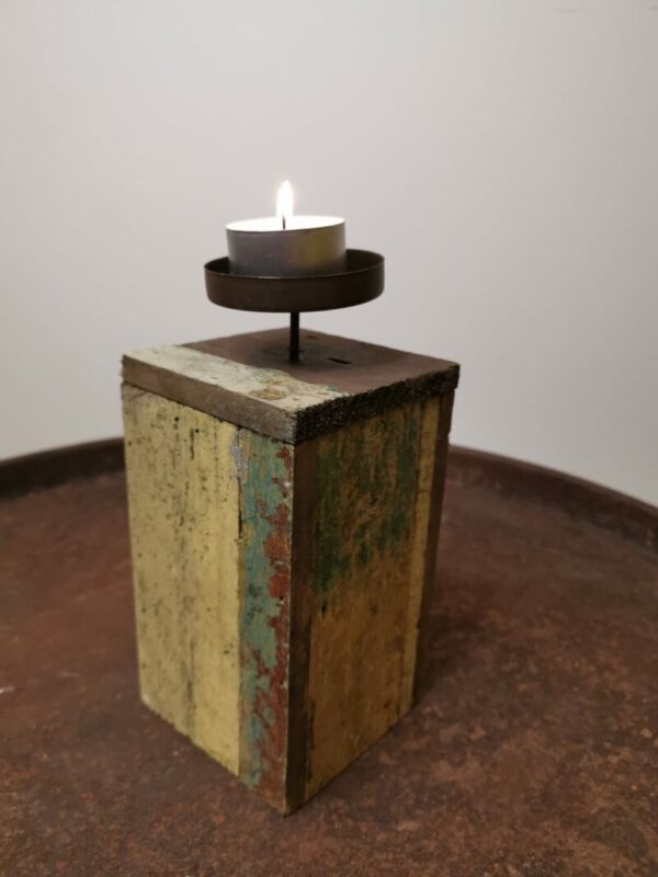 Kandelaar hout old look