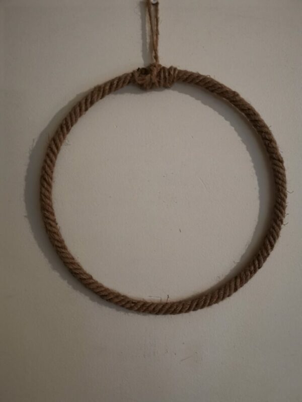 Jute deco ring - 30 cm