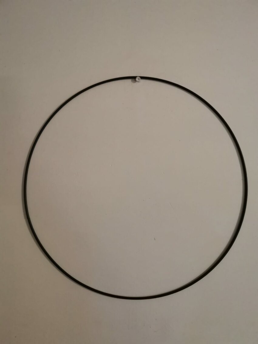 Roei uit Altaar Versterken Metalen ring zwart 40 cm | Woondecoratie & Groendecoratie | Glorious Home