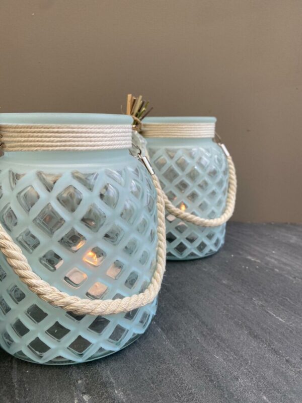 Windlicht Blauw Zomer - Afbeelding 4