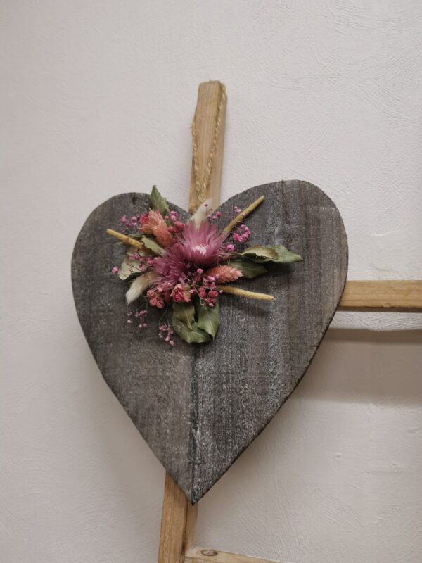 Hart grijs droogbloemen - Anke - Afbeelding 4