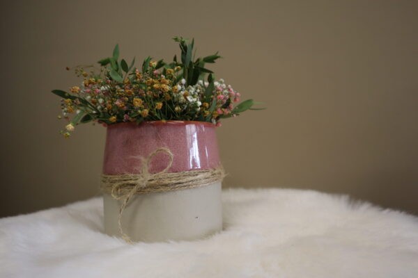 Vaasje met gekleurde gypsophila - Eline - Afbeelding 2