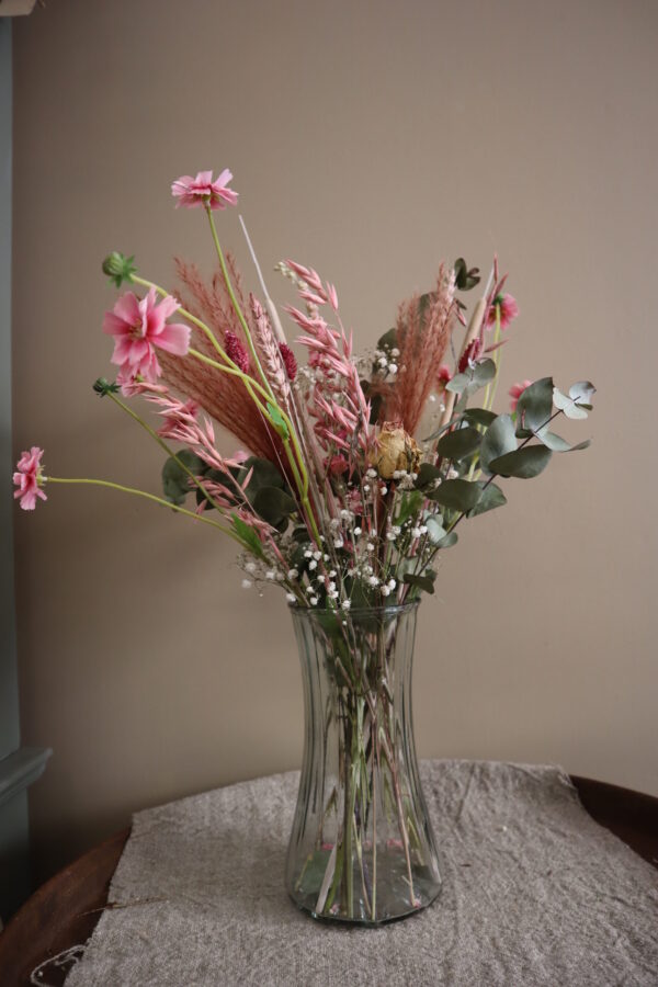 Droogbloemen boeket in vaas - Sun