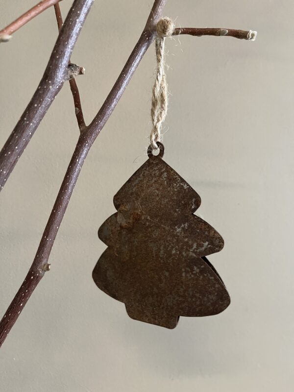 IJzeren bruine roest kerstboom hanger